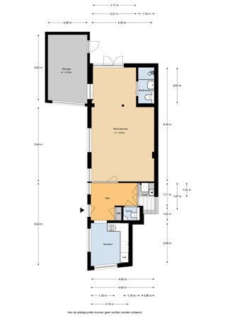 Floorplan - Havenstraat 25, 3441 BH Woerden